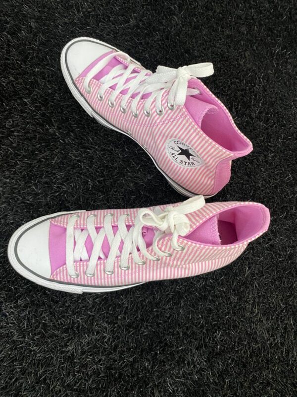 Pink/White Converse